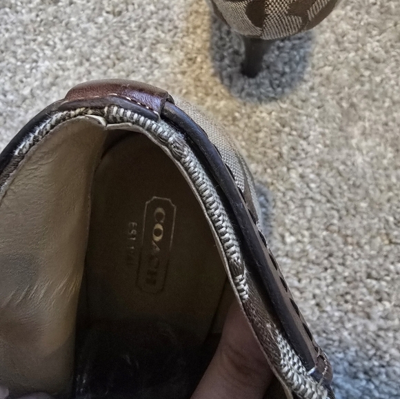 Authentic Coach Women's Brown Patterned Ankle Boots - Picture 10 of 11